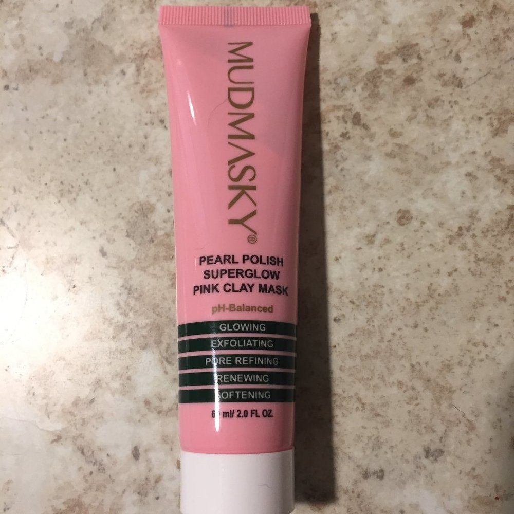 Mudmasky Pearl Polish Superglow Pink Clay Mask - NEW!